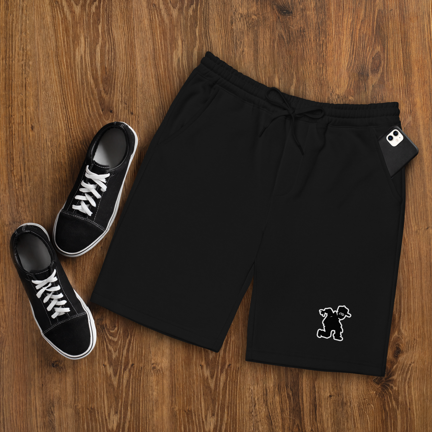 Run-in Man fleece shorts