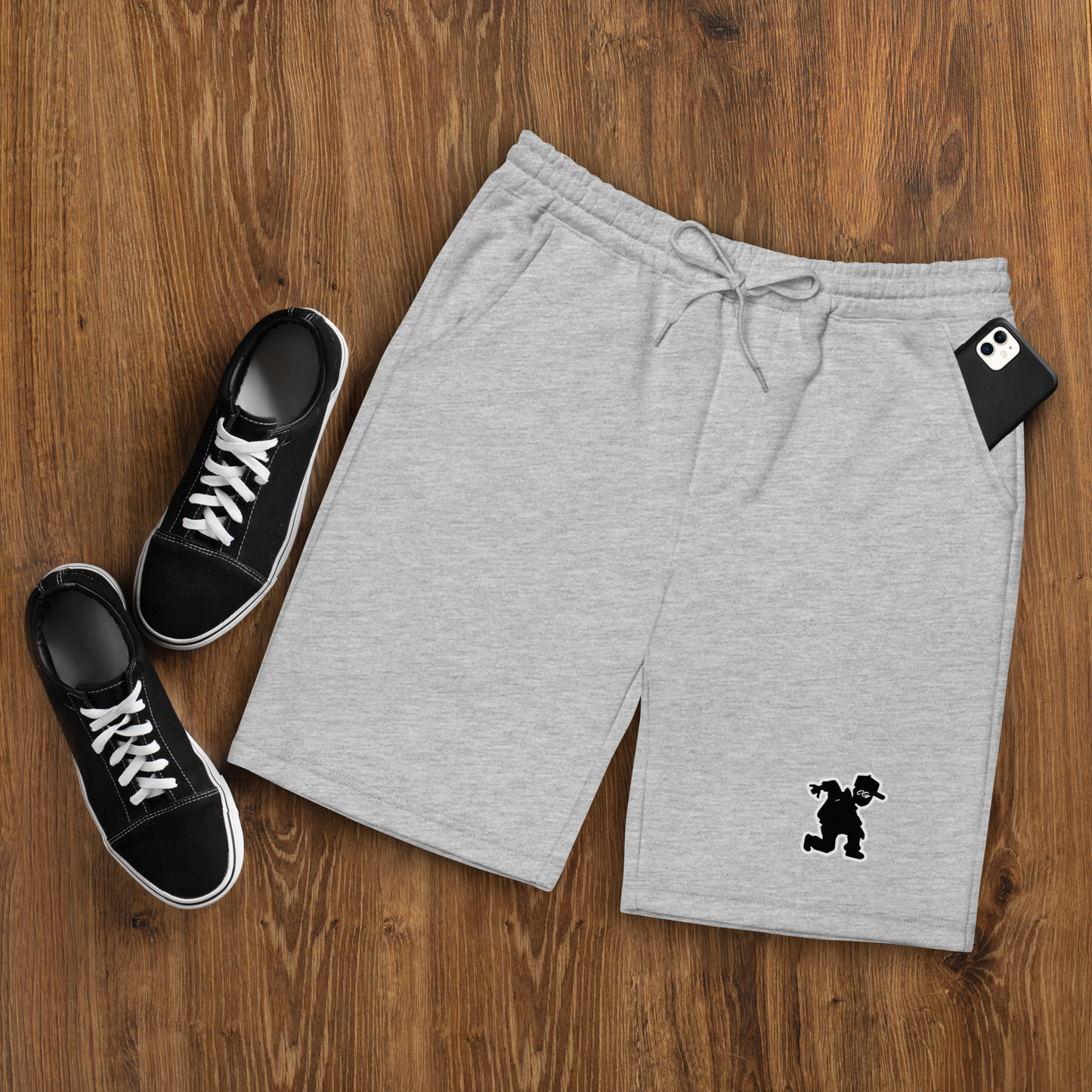 Run-in Man fleece shorts