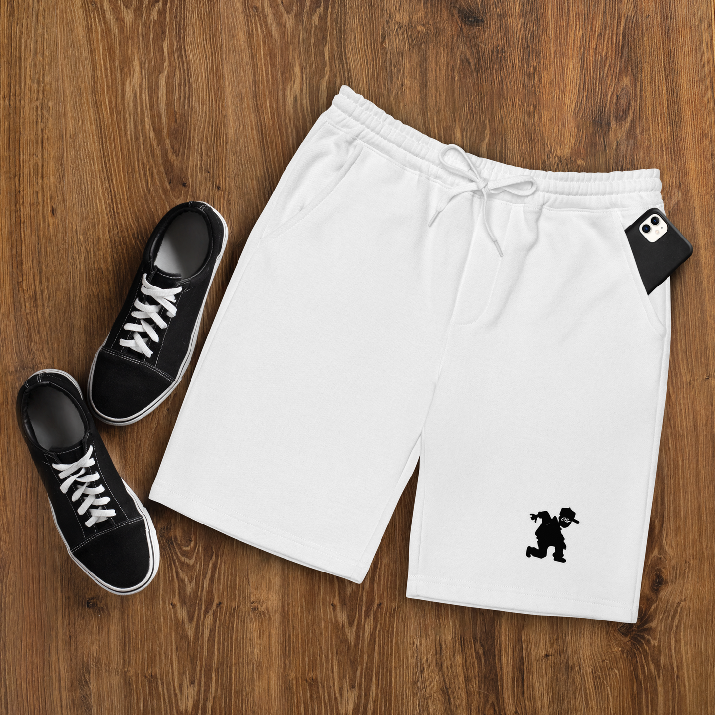 Run-in Man fleece shorts
