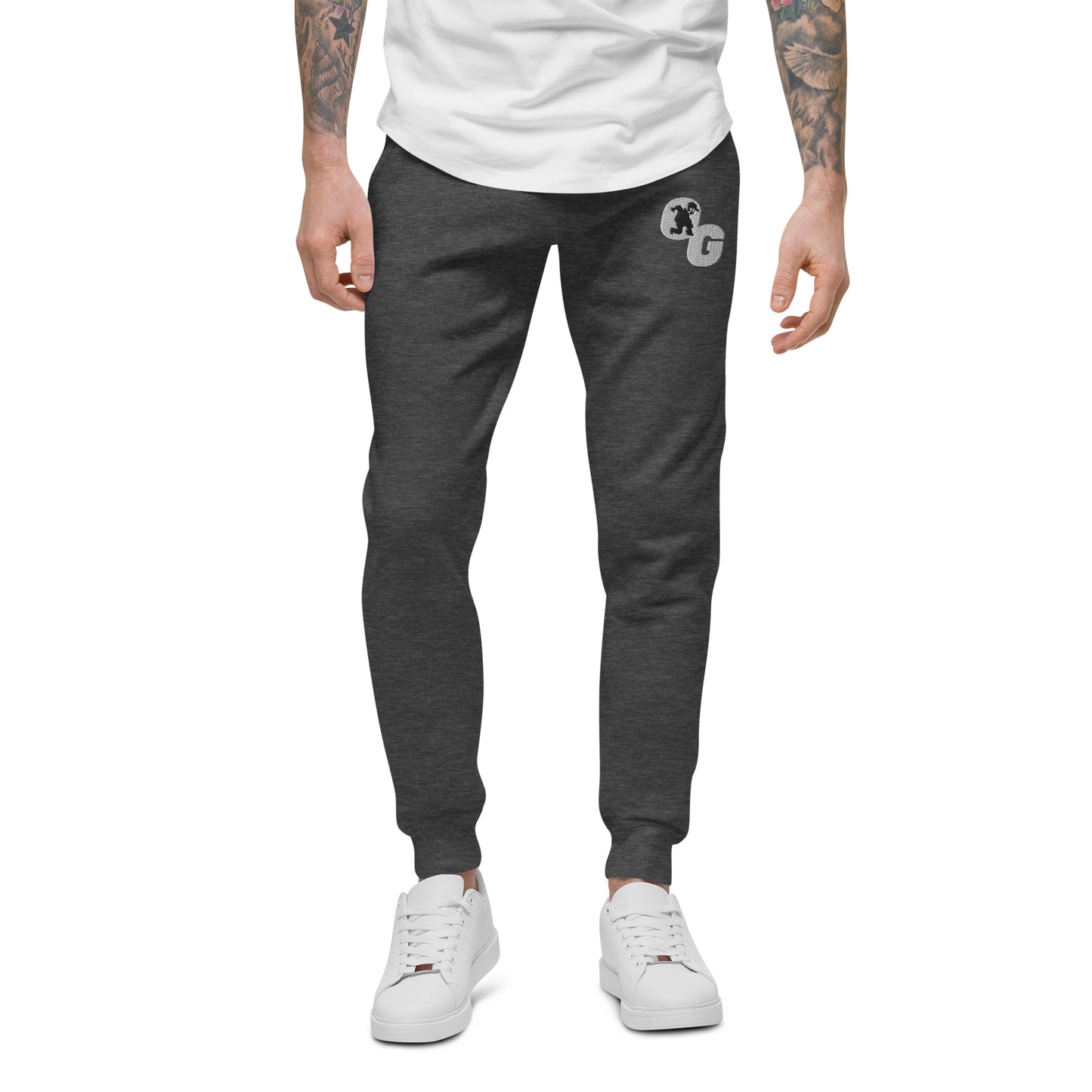 Run-In Man Embroidered fleece sweatpants